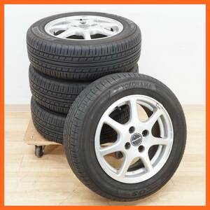 前ダ:【14インチ】タイヤ付ホイール4本セット Honda Modulo 14×5.5JJ 4穴 / YOKOHAMA ECOS 175/65R14 82S ★送料無料★