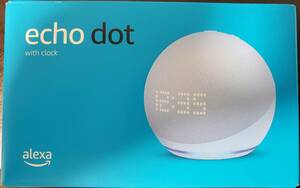 未使用品 echo dot with clock 第5世代 +Alexa