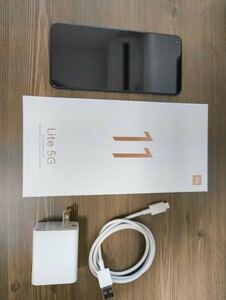 Xiaomi Mi 11 Lite 5G　SIMフリー　ブラック 本体　初期化済