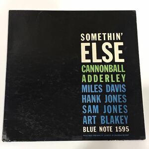 47 WEST 63rd label deep groove ear attaching MONO US record CANNONBALL ADDERLEY / SOMETHIN* ELSE on BLUE NOTE RECORDS MILES DAVIS gloss coating JKT