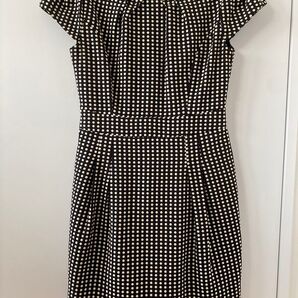 夏 Sサイズ julep ワンピース 半袖ノースリーブ 黒白ブラック 総柄 水玉 ドット柄 生成りモノトーン 衣装 ワンピ