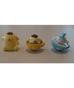 Sanrio おもちゃ セット ポムポムプリン 2個/シナモロール 1個 フィギュア まとめ売り 飾り 置物 雑貨 コレクション 人形 バスボム 