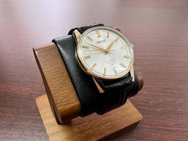 KING SEIKO キングセイコー セカンドモデル後期 44-2000 金張り 盾メダリオン 25石 亀戸工場 メンズ 手巻時計 44KS 稼働品