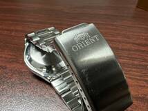 希少 ORIENT オリエント EM5M-C5 CA デイデイト ピンク文字盤 カットガラス スリースター メンズ腕時計 自動巻き 美品_画像5