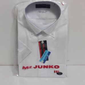 Mr.JUNKO 半袖ワイシャツ 衿39cm スーパーイージーアイロン
