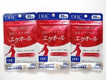 新品 DHC 大豆イソフラボン エクオール （20日分） 3袋セット 合計60日分_画像1