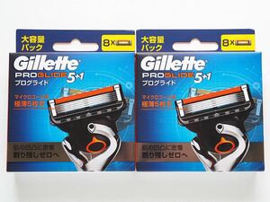  new goods Gilletteji let PROGLIDE5+1 Pro g ride 5+1 razor (8ko go in ) 2 box set total 16 piece 