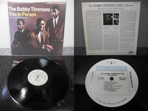 BOBBY TIMMONS・ボビー・シモンズ / IN PERSON (US盤) 　 　 LP盤・OJC 364