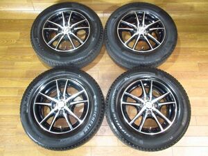 JP STYLE Vogel 5.5J-14 off+40 pcd100/4H ミシュランENERGY SAVER4 185/70R14 14インチアルミホイール+タイヤ4本 E12ノート他に