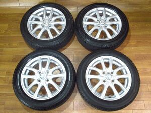 GRASS DE 4.5J-14 off+45 pcd100/4H iG50 155/65R14 14インチアルミホイール+スタッドレスタイヤ4本ワゴンR/タント/ムーヴ/軽自動車