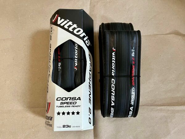 Vittoria CORSA SPEED TUBELESS READY 700×23C 2本セット 【未使用】