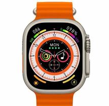 1円 最新型 新品 スマートウォッチ オレンジ（Apple Watch Ultra2 代替品）通話機能付き 音楽 多機能 健康管理 防水 血中酸素 android_画像1