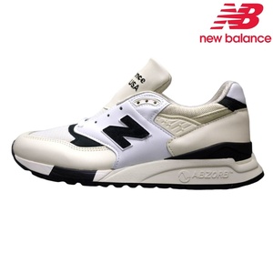 新品US正規 ニューバランス U998TI (US8.5/26.5cm/ワイズD) ホワイト new balance Made in USA ユニセックス / 24as902