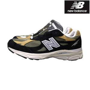 新品US正規 ニューバランス M990BB3 v3 (US9/27cm/ワイズD) ブラック new balance Made in USA メンズ / 24as901