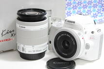 極上美品★キャノン Canon EOS kiss X7 ダブルレンズキット★ホワイトカラー★送料無料★_画像1