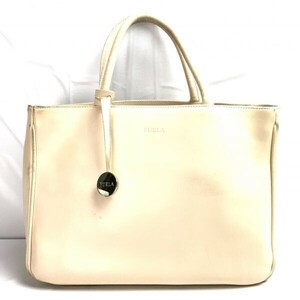 2way！フルラ　FURLA　レザー　ショルダーバッグ　ハンドバッグ　ベージュ　無地　イタリア製　　管NO.WB3-7