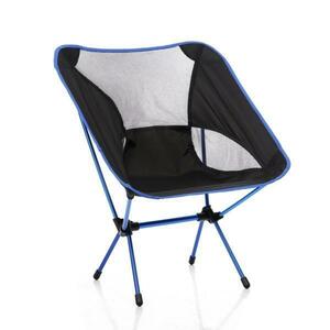 * folding chair compact chair light blue withstand load 120. new goods *