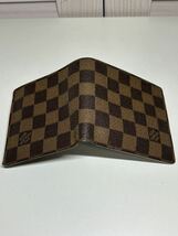 【1円〜！】LOUIS VUITTON ルイヴィトン N61665 ダミエ ポルトビエ カルトクレディ モネ 二つ折り 財布 ウォレット ブラウン系_画像2