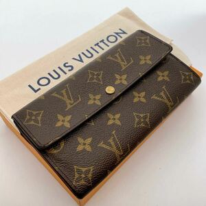 H882【美品】LOUIS VUITTON ルイ・ヴィトン ポルトフォイユ・サラ　モノグラム 長財布 二つ折り財布　カード入れ×6