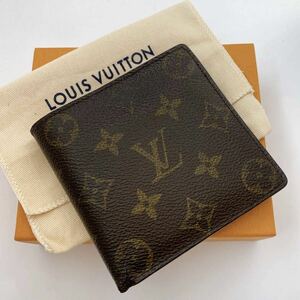 H886【正規品】 LOUIS VUITTON ルイヴィトン N61675 モノグラム ポルトフォイユ マルコ 二つ折り 財布 ウォレット レディース メンズ