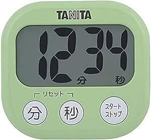 タニタ キッチン 勉強 学習 タイマー マグネット付き 大画面 大音量 100分 グリーン TD-384 GR でか見えタイマ