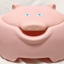 廃盤 STEP2 リトルタイクス ブタさん 豚のおもちゃ箱 豚さん 収納箱 プラスチック製 ステップ2 ピンク 玩具ボックス TOYBOX_画像1