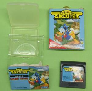  Donald Duck. 4.. ..SEGA game gear retro game box * manual 