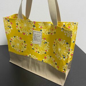 ハンドメイド A4 紙袋風 トートバッグ エコバッグ サブバッグ No.48