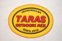 ★ TORAS OUTDOORS MEN SINCE 1976 アウトドア 刺 ワッペン 新品　未使用　長期保管品 TORAS BOULBA ★ 黄/赤_画像1