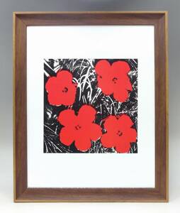 Art hand Auction 新品☆額付アートポスター★絵画☆Andy warhol★アンディ･ウォーホル☆アメリカンポップアート◎花☆フラワー☆flowers☆96, アート用品, 額縁, ポスターフレーム