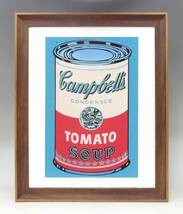 新品☆額付アートポスター★絵画☆andy warhol★アンディ・ウォーホル☆キャンベル☆Colored Campbells soup can☆14_画像1