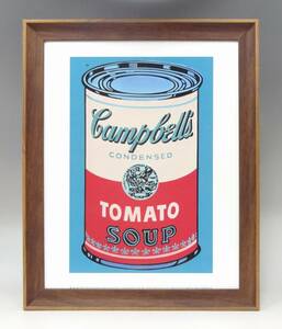 新品☆額付アートポスター★絵画☆andy warhol★アンディ・ウォーホル☆キャンベル☆Colored Campbells soup can☆14