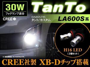 タントカスタム LA600S LA610S フォグランプ適合 ● CREE製　30W ( H16 )