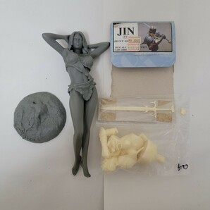 ジャンク SOL MODEL 1/9 JIN バストモデル、詳細不明 女性 2点セット レジンキットの画像1