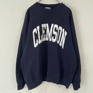 ビンテージ　90s 　Lee リー　CLEMSON USA製　カレッジ　デザイン　スウェット　トレーナー　240530