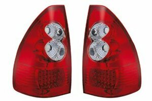 テールランプ LED レッド＆クリスタル ランドクルーザー プラド 120系 2002～2009　左右セット