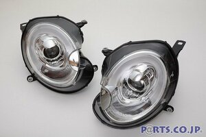 LED ホワイトライトバーDRLスタイル プロジェクター ヘッドライト クロームインナー 06～12 BMW MINI R55/R56 ハロゲンヘッドライト車