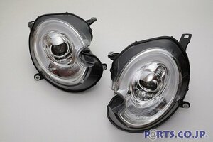 ヘッドライト LEDホワイトライトバー デイライトスタイル クローム BMW ミニ R55/R56 2006-2012 純正HIDヘッドライト車用