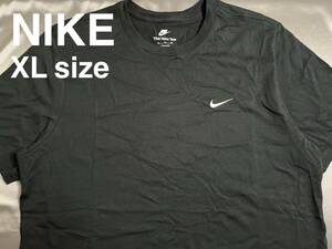 新品 XLサイズ 無地 刺繍ロゴT 黒×白 NIKE / ナイキ Tシャツ BV0508-010