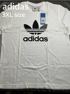 新品 3XL アディダス オリジナルス ロゴ Tシャツ 白黒 シンプルT CW0710