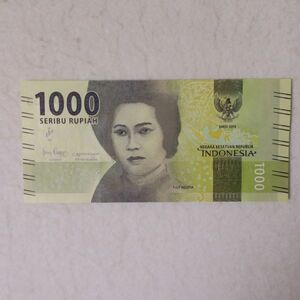 インドネシア　１０００ルピア紙幣　２０１６年/２０１９年