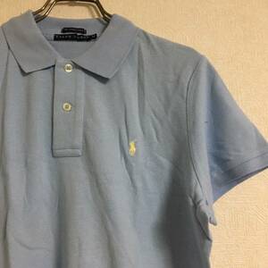 ポロラルフローレン スモールポニー ポロシャツ 半袖シャツ ブルー系 5Fサイズ THE SKINNY POLO ラルフローレン