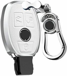 [PELKER] Mercedes Benz Benz smart key case metal + leather key cover key holder 