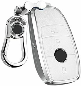 [PELKER] Mercedes Benz Benz key case metal + leather A Class B Class C Class E Class S