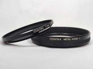 ★極上美品★CONTAX コンタックス 77/86 RING / METAL HOOD1 リング レンズフード セット　#360#015#010