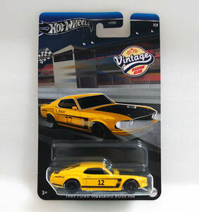 《未開封》ホットウィール【1/64 1969 フォード マスタング　ボス 302】ヴィンテージ レーシングクラブ　FORD MUSTANG　BOSS　Hot Wheels 