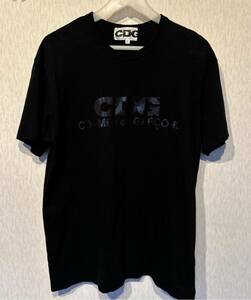 CDG Tシャツ 送料無料 COMME des GARONS コムデギャルソン XL ブラック 黒