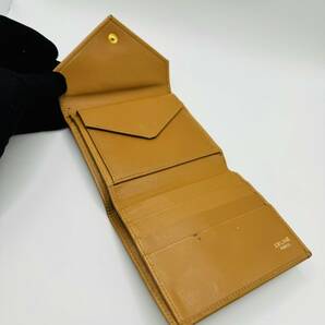 【48】1円スタート★ セリーヌ ２つ折り財布 マカダム ウォレット CELINE ベージュ系 ヴィンテージの画像6