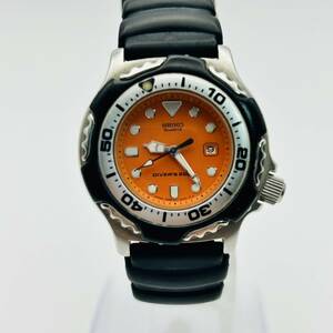 【3407-1】1円スタート！　SEIKO　セイコー　ダイバー　200M　7N85-002B　不動　中古品　保管品