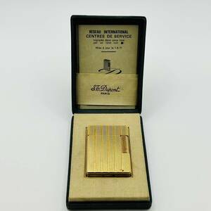 [341]1 jpy start! S.T.Dupont Dupont smoking . lighter oil lighter secondhand goods storage goods instructions attaching 